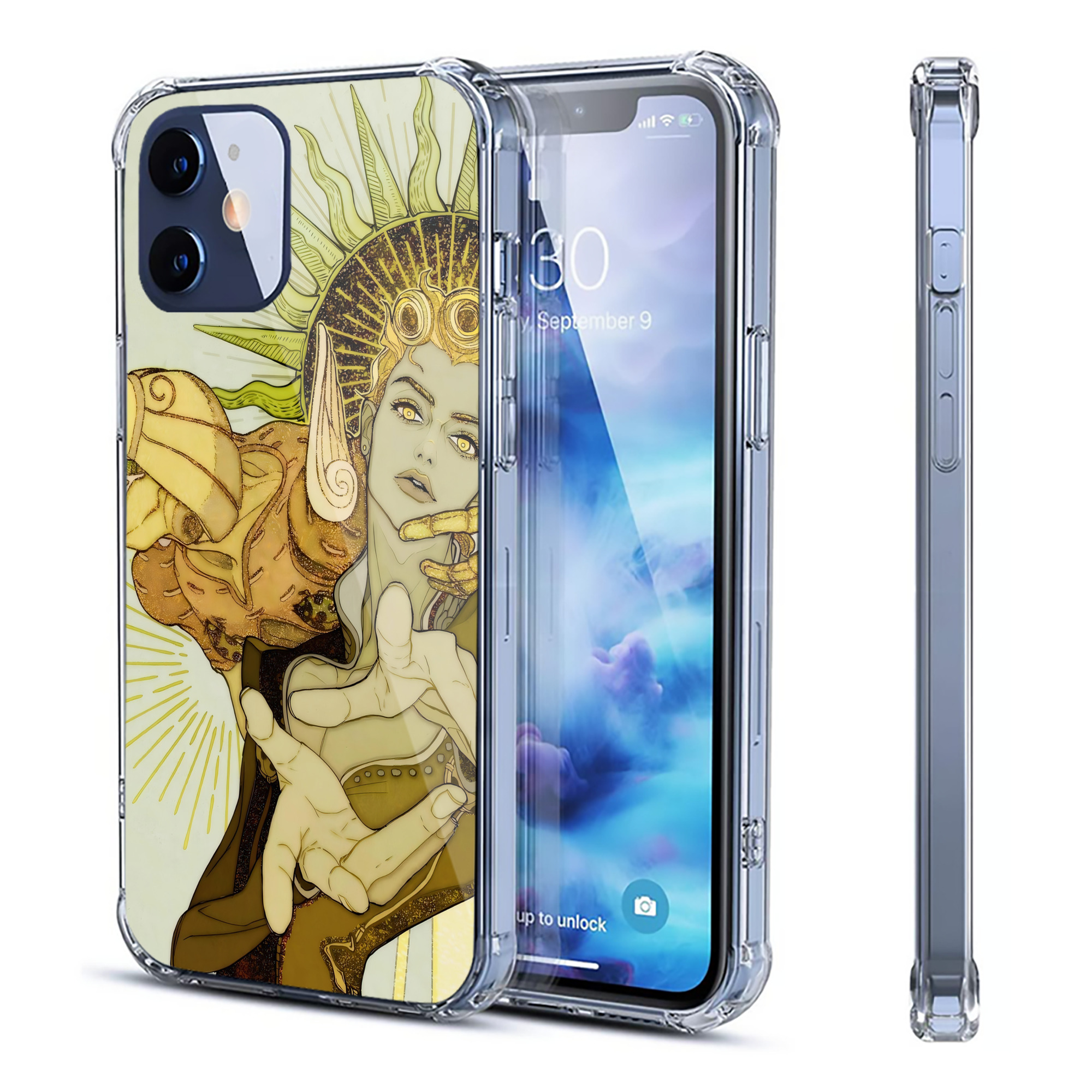 （画像用） ジョジョの奇妙な冒険 JoJo's Bizarre Adventure 【iPhone 12シリーズ対応】透明スマホケース（クリアソフトケース）